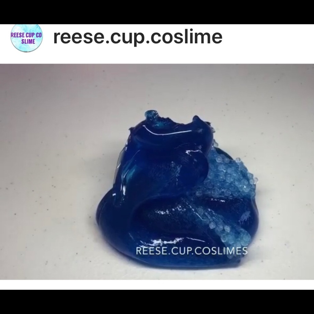 8oz Blue Ocean Slushie Slime
